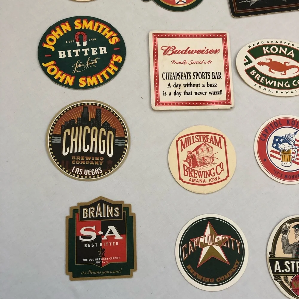 20 Beer Bar Restaurant Coasters Kona Brooklyn Lager Capitol City McEwan's & More